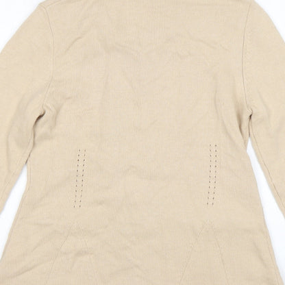 Womens UK Size 10 Gerry Weber Beige Cardigan Jumper