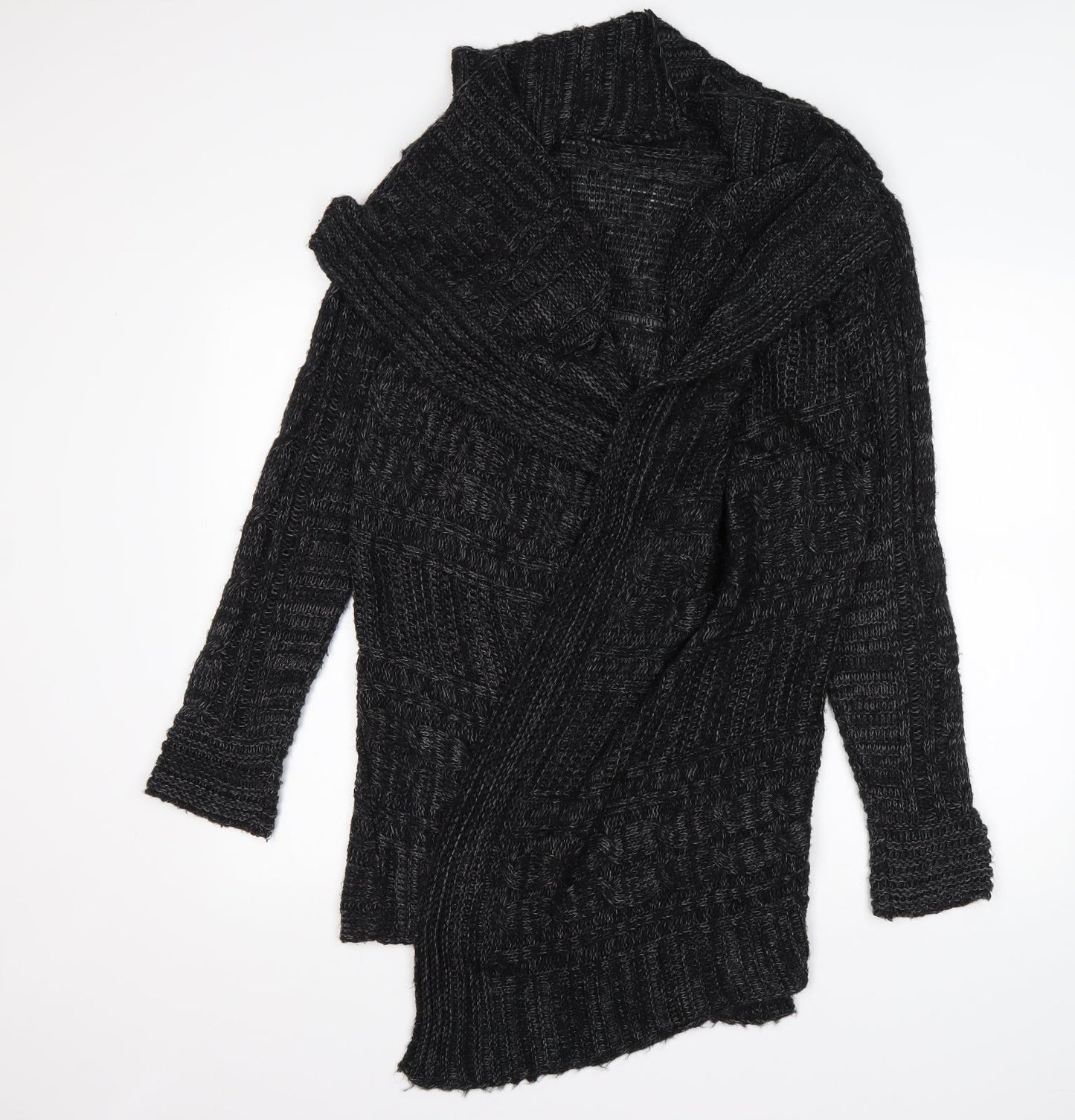 Womens UK Size S Preworn Grey Cardigan Jumper