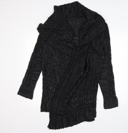 Womens UK Size S Preworn Grey Cardigan Jumper