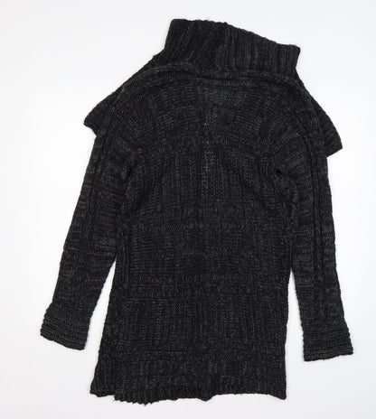 Womens UK Size S Preworn Grey Cardigan Jumper