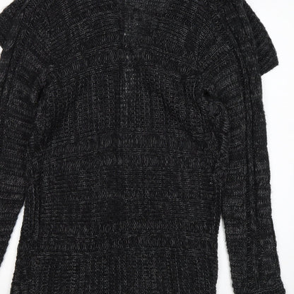 Womens UK Size S Preworn Grey Cardigan Jumper