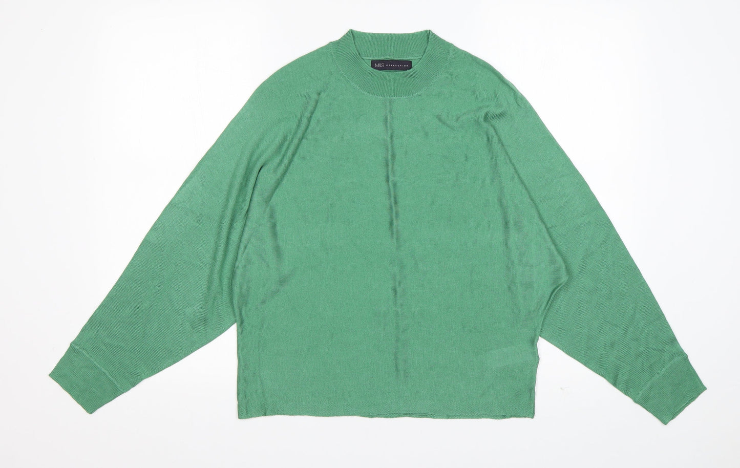 Womens UK Size S M&S Green Pullover Jumper