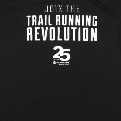 Awdis Mens Black  Polyester Basic T-Shirt Size L Round Neck