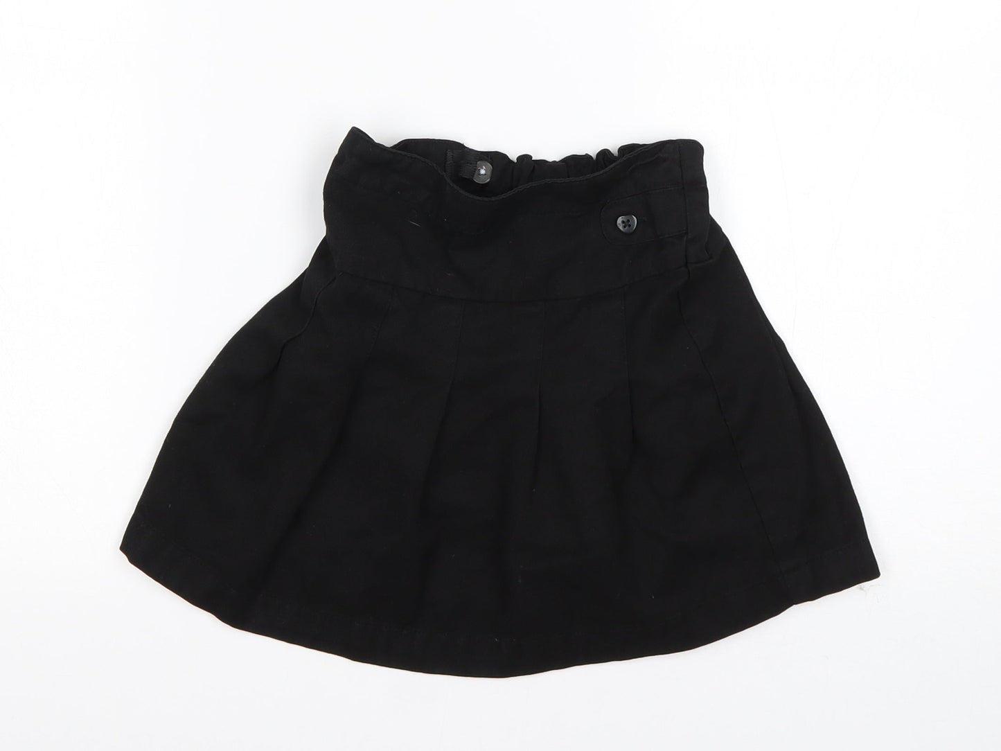 Nutmeg Girls Black  Polyester A-Line Skirt Size 4-5 Years  Regular