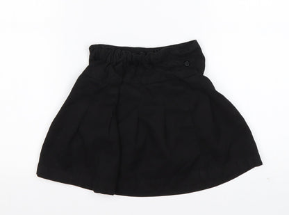Nutmeg Girls Black  Polyester A-Line Skirt Size 4-5 Years  Regular