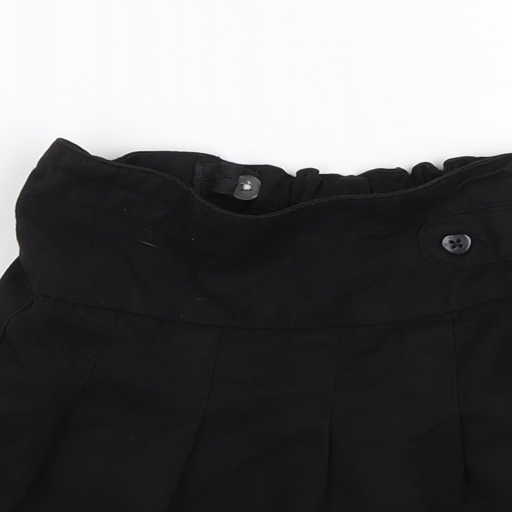 Nutmeg Girls Black  Polyester A-Line Skirt Size 4-5 Years  Regular