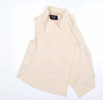 Atmosphere Womens Beige  Polyester Jacket Blazer Size 10