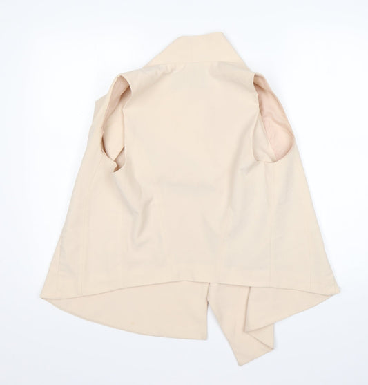 Atmosphere Womens Beige  Polyester Jacket Blazer Size 10