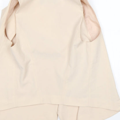 Atmosphere Womens Beige  Polyester Jacket Blazer Size 10