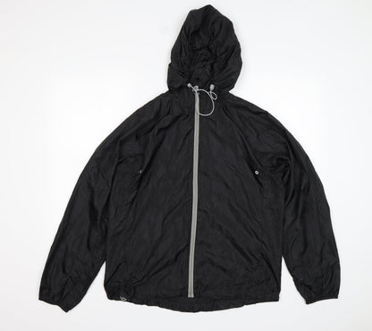 Womens UK Size 14 Atmosphere Black Windbreaker Coat