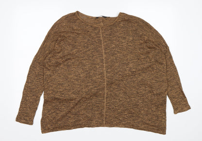 Womens UK Size 10 New Look Brown Pullover Jumper