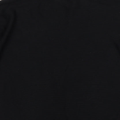 George Womens Black Round Neck  Acrylic Pullover Jumper Size 12