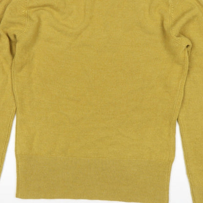 George Womens Green V-Neck  Acrylic Pullover Jumper Size 8