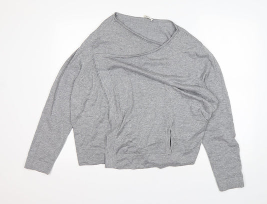 Kaliko Womens Grey V-Neck  Viscose Cardigan Jumper Size XL