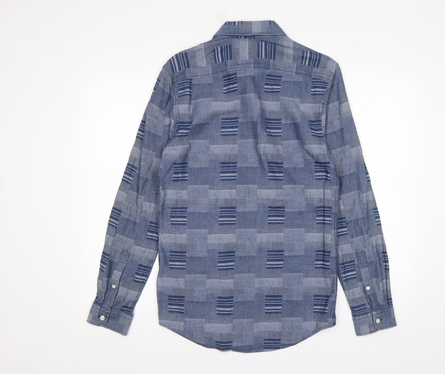 Mens UK Size XS Jack Wills Blue  Button-Up Long Sleeve Casual Shirt