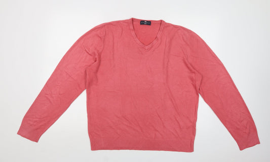 Womens UK Size L M&S Pink Pullover Jumper