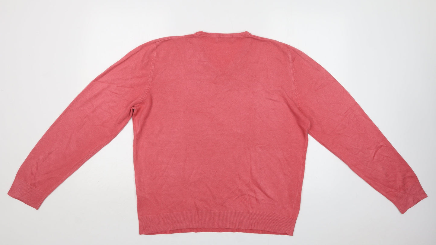 Womens UK Size L M&S Pink Pullover Jumper