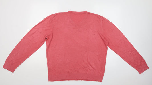 Womens UK Size L M&S Pink Pullover Jumper