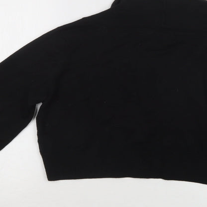 La Redoute Womens Black V-Neck  Acrylic Cardigan Jumper Size 14