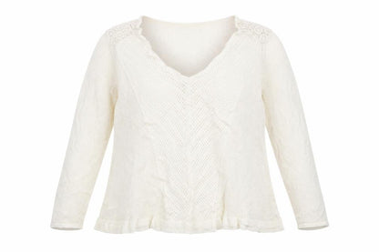 Womens UK Size L M&S White Pullover Jumper