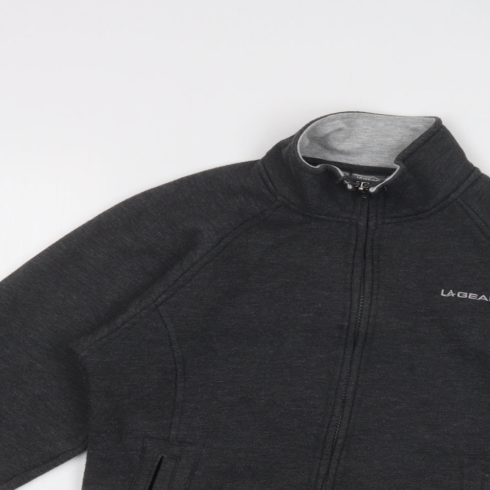 Womens UK Size 10 LA Gear Grey Full Zip Sweatshirt