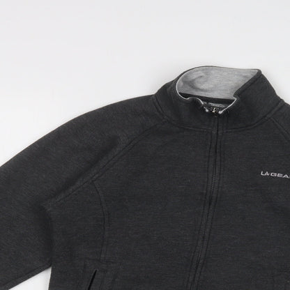Womens UK Size 10 LA Gear Grey Full Zip Sweatshirt