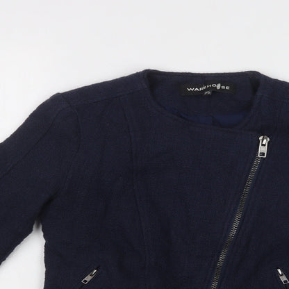 Womens UK Size 8 Warehouse Blue Jacket