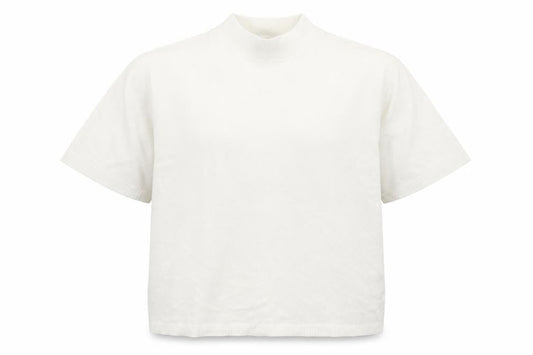 Signature Womens Ivory Mock Neck  Cotton Pullover Jumper Size XL