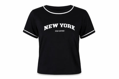 Womens UK Size S Pull&Bear Black Basic T-Shirt