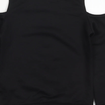 Boohoo Girls Black  Polyester Pullover Sweatshirt Size 7-8 Years  Pullover - I'm A VIP