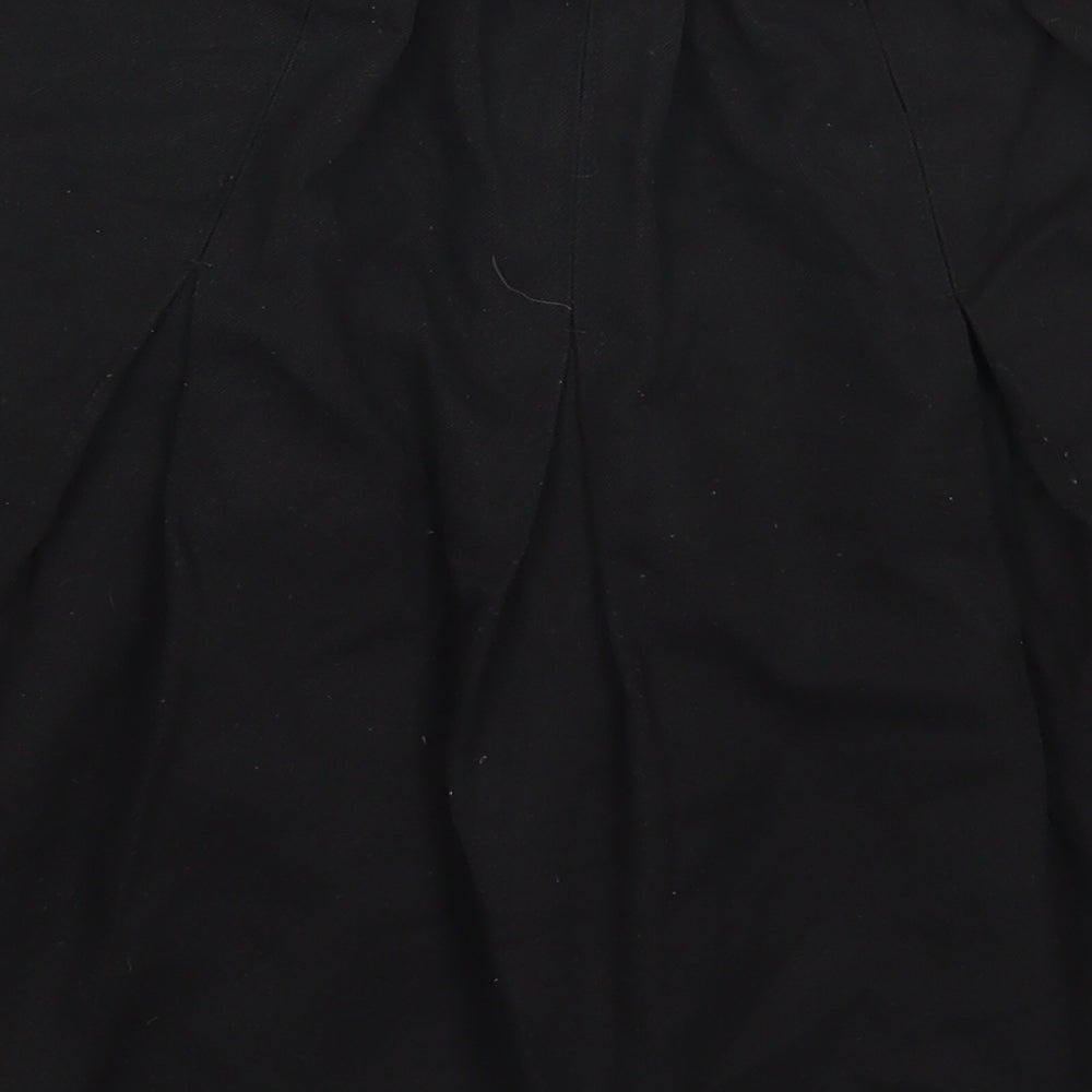 Matalan Girls Black  Polyester Pleated Skirt Size 9-10 Years  Regular Zip
