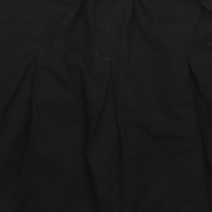 Matalan Girls Black  Polyester Pleated Skirt Size 9-10 Years  Regular Zip