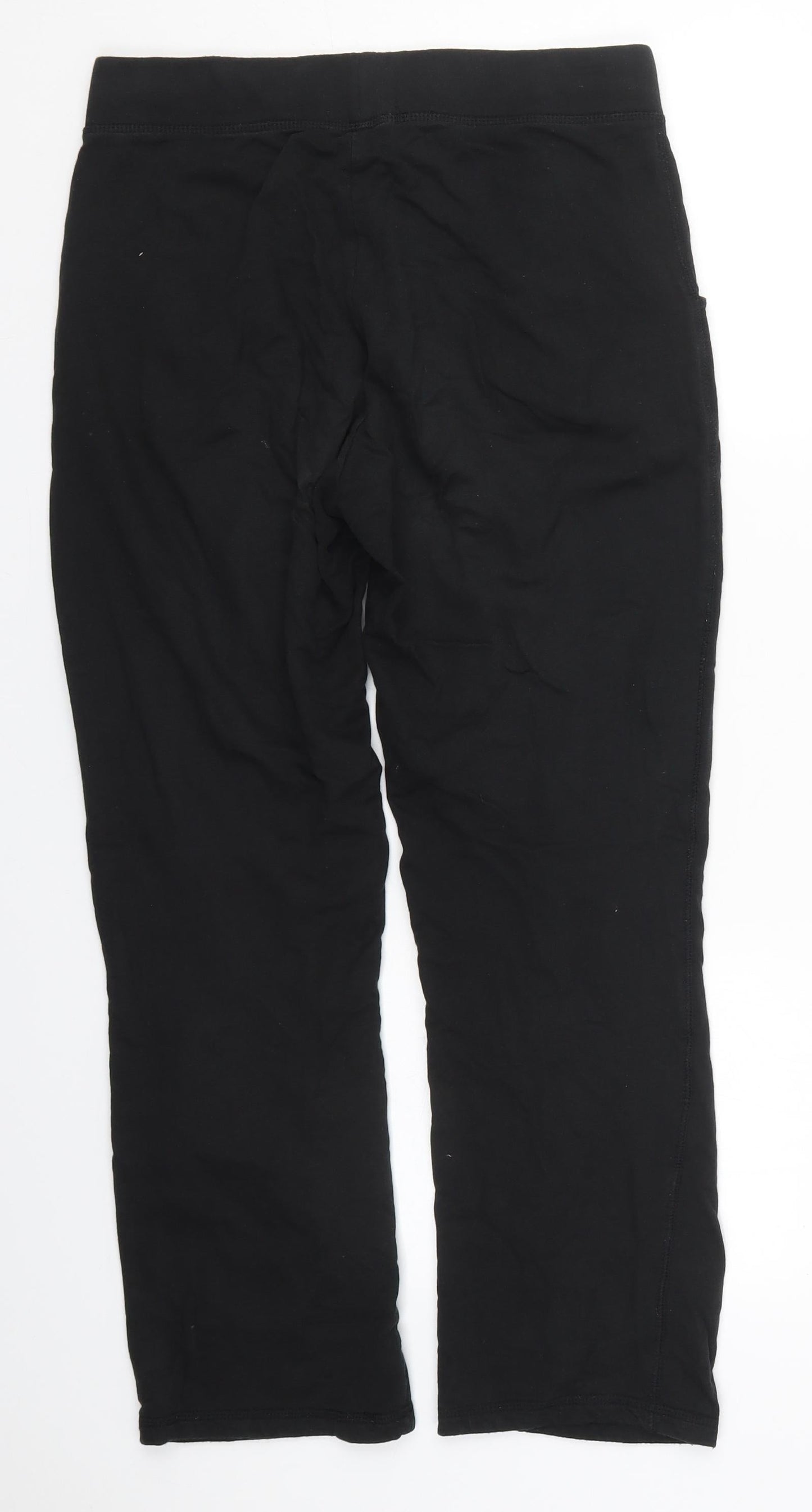 Womens UK Size S Papaya Regular Fit Sweatpants Black Trousers