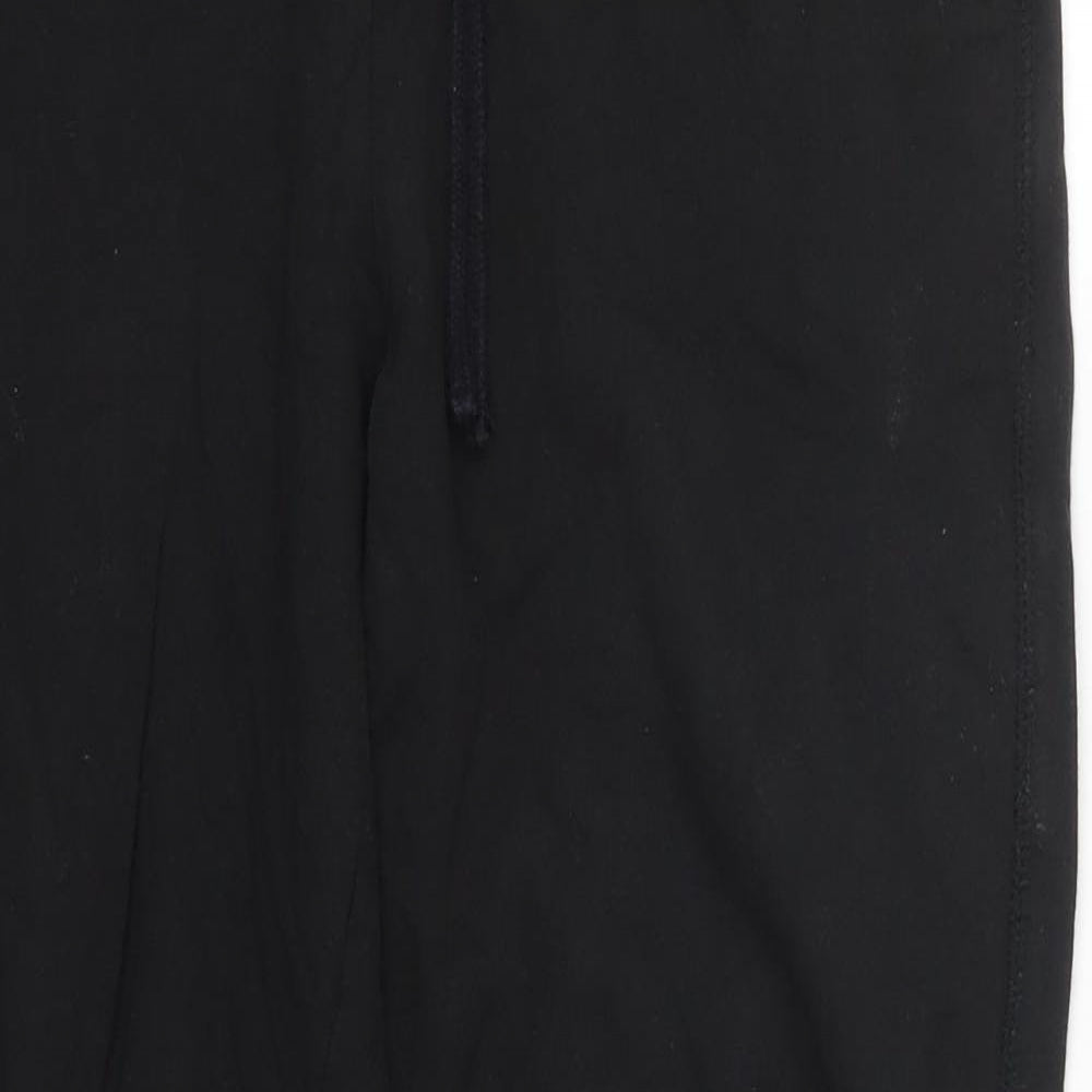 Womens UK Size S Papaya Regular Fit Sweatpants Black Trousers