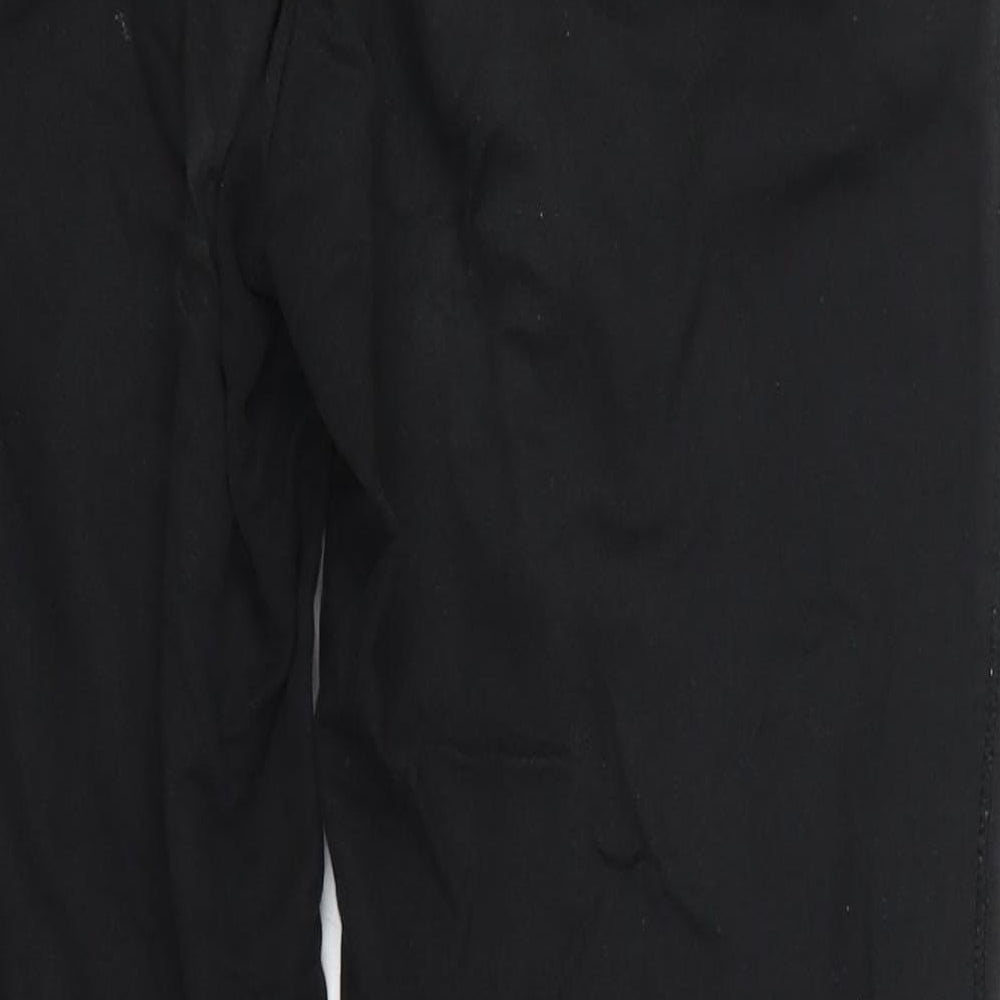 Womens UK Size S Papaya Regular Fit Sweatpants Black Trousers