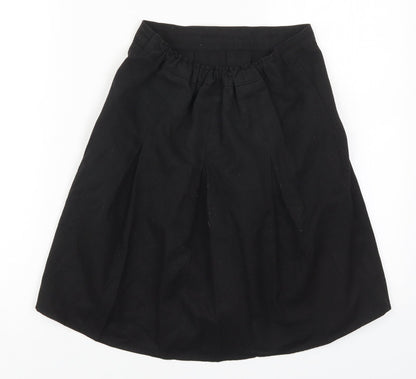 Aldi Girls Black  Polyester Pleated Skirt Size 9-10 Years  Regular