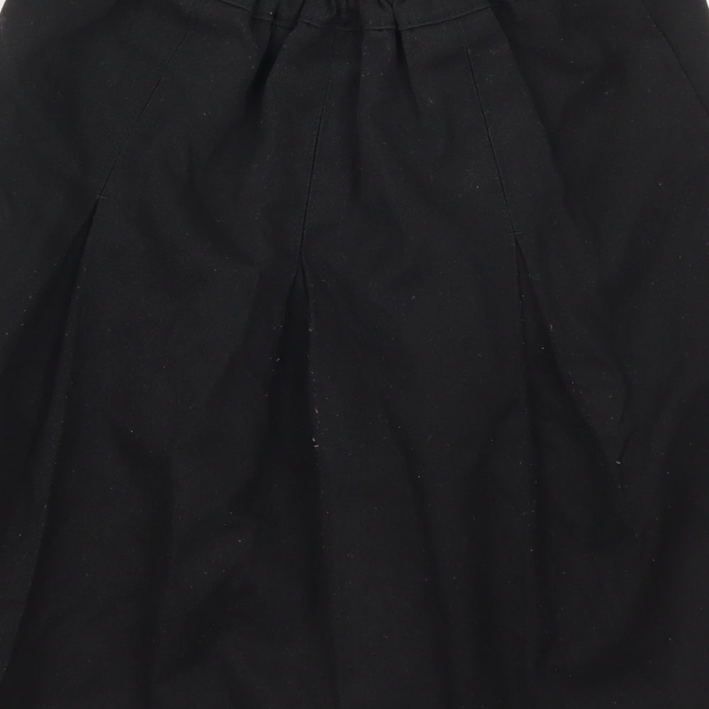 Aldi Girls Black  Polyester Pleated Skirt Size 9-10 Years  Regular
