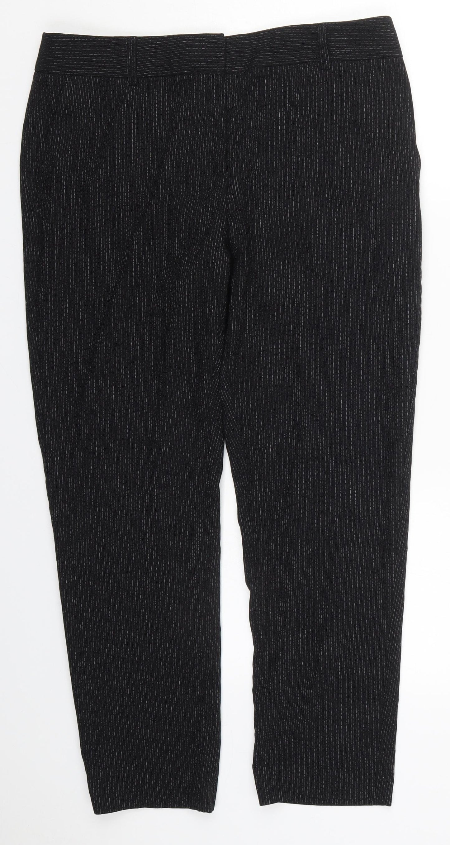 Womens UK Size 12 NEXT Regular Fit  Black Trousers