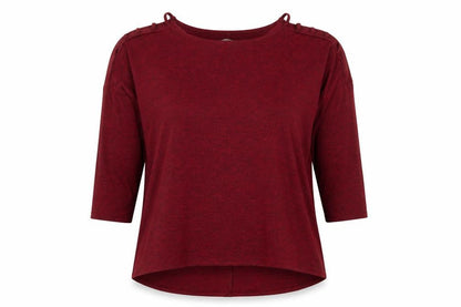 George Womens Red  Polyester Basic T-Shirt Size 14 Round Neck