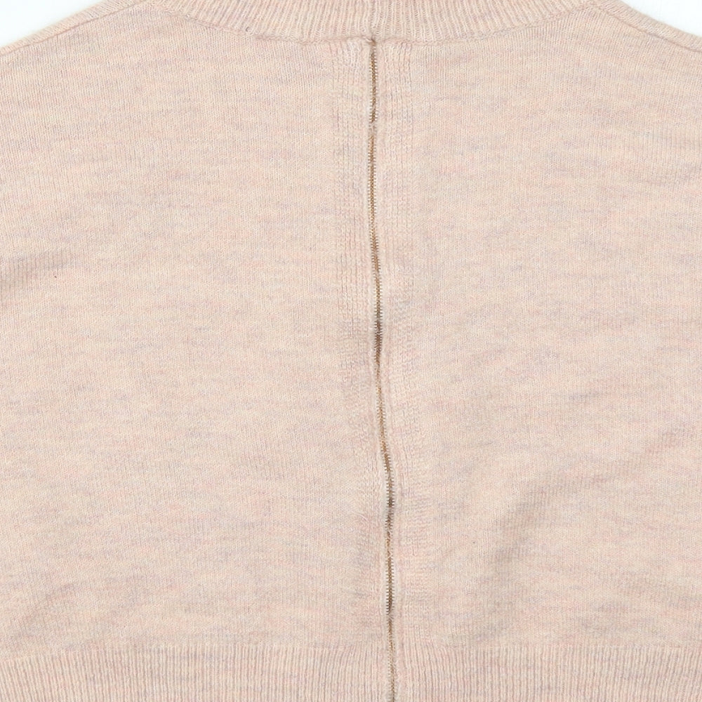 Womens UK Size 10 Preworn Pink Pullover Jumper