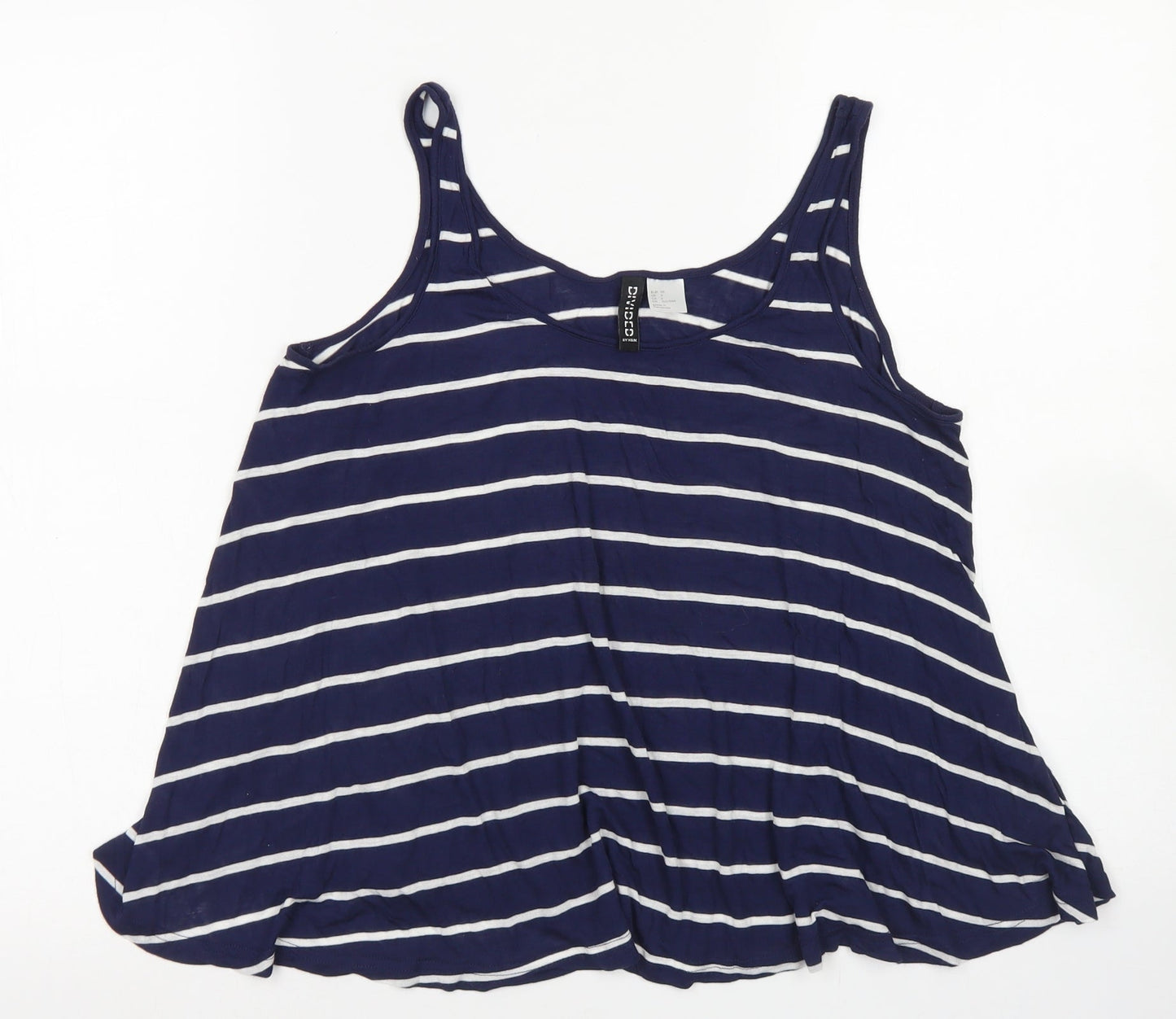 Womens UK Size 8 Divided Blue Basic Tank