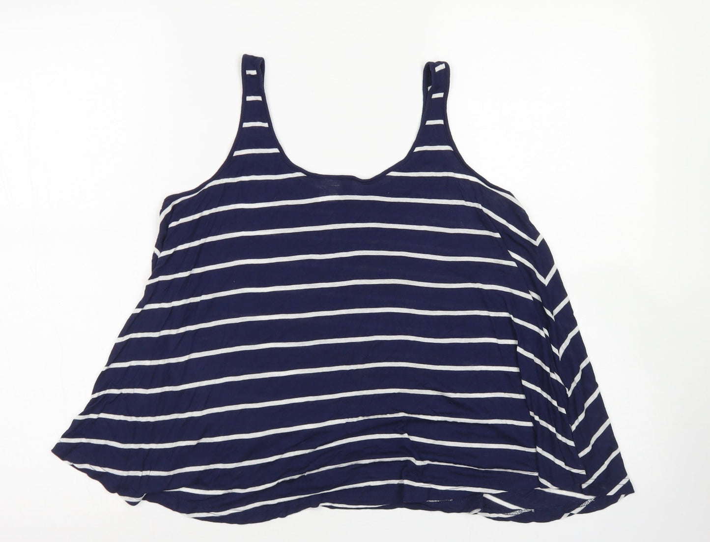 Womens UK Size 8 Divided Blue Basic Tank