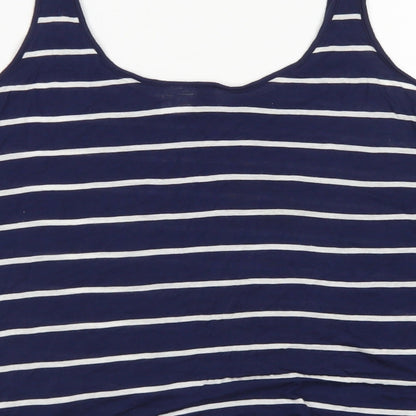 Womens UK Size 8 Divided Blue Basic Tank
