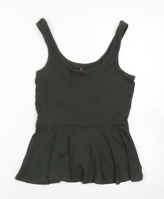 Womens UK Size 10 Atmosphere Green Basic Tank
