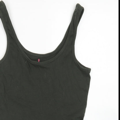 Womens UK Size 10 Atmosphere Green Basic Tank