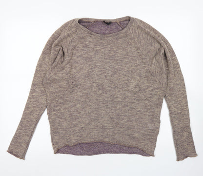 Womens UK Size 10 Topshop Brown Pullover Jumper