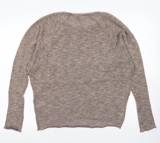 Womens UK Size 10 Topshop Brown Pullover Jumper
