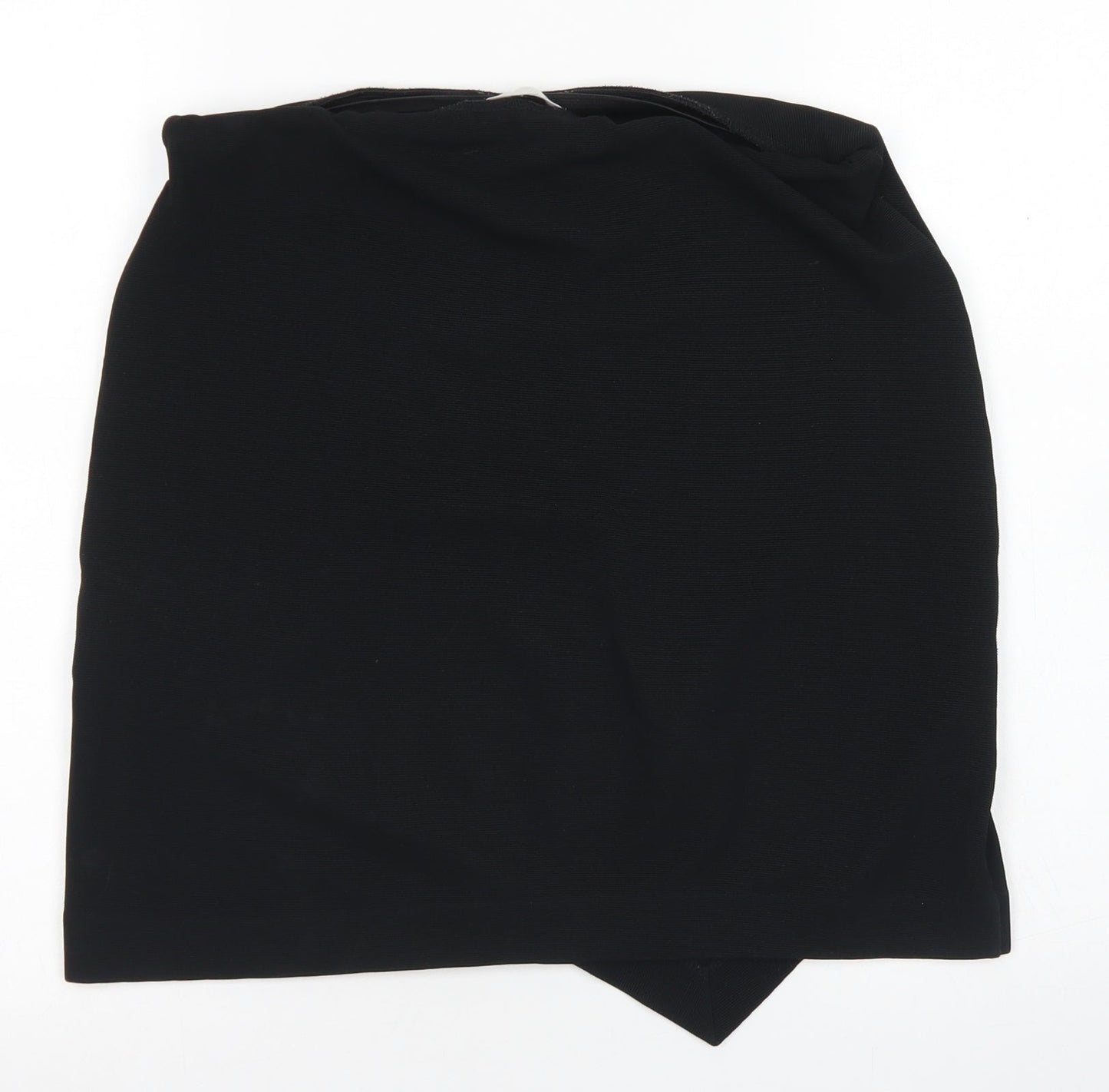 H&M Womens Black  Polyester A-Line Skirt Size M