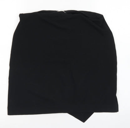 H&M Womens Black  Polyester A-Line Skirt Size M