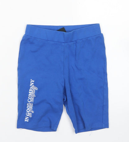 Couture Womens Blue  Cotton Biker Shorts Size XS L5 in Regular